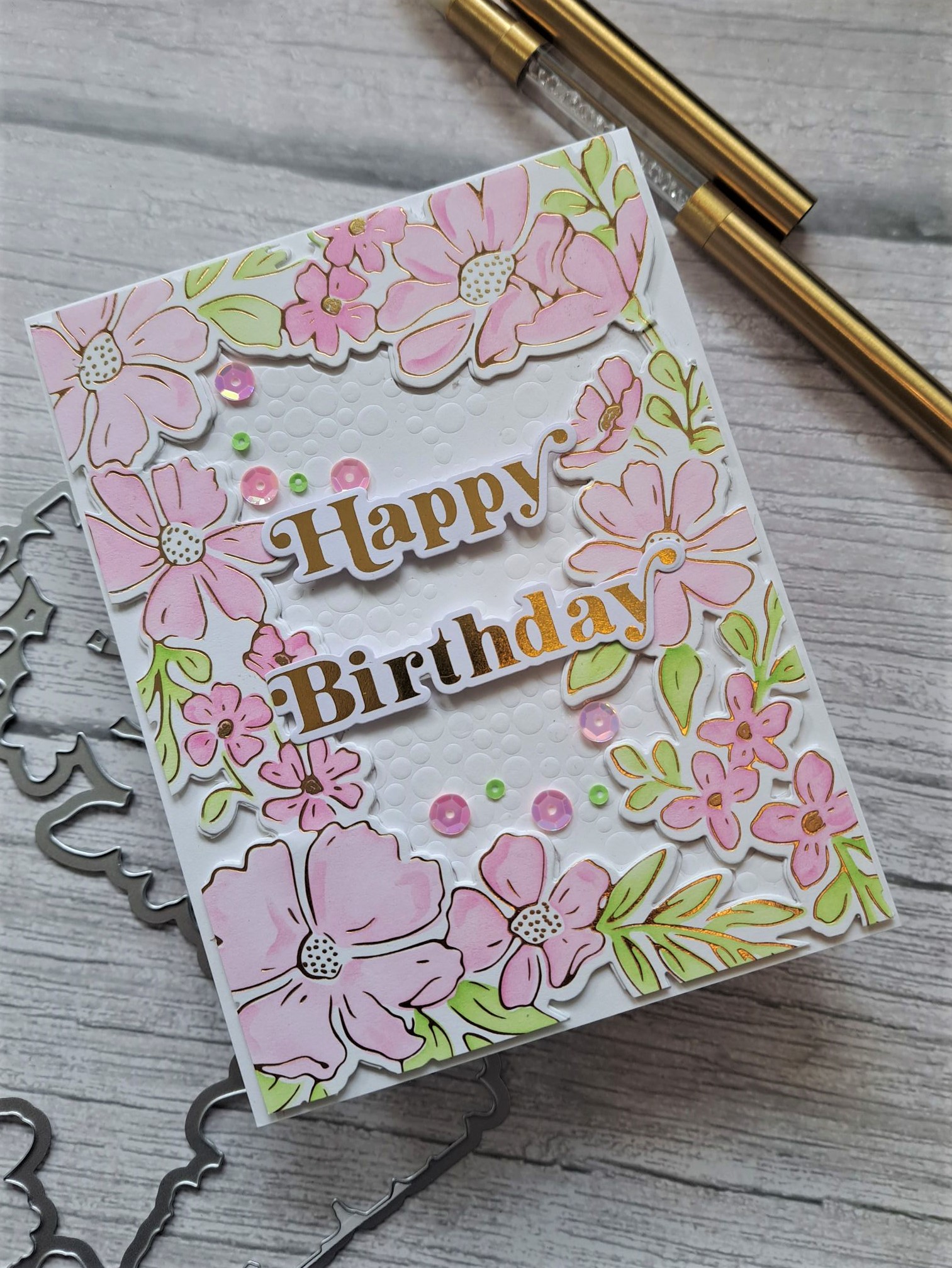 Floral Birthday Border – loopyloocards